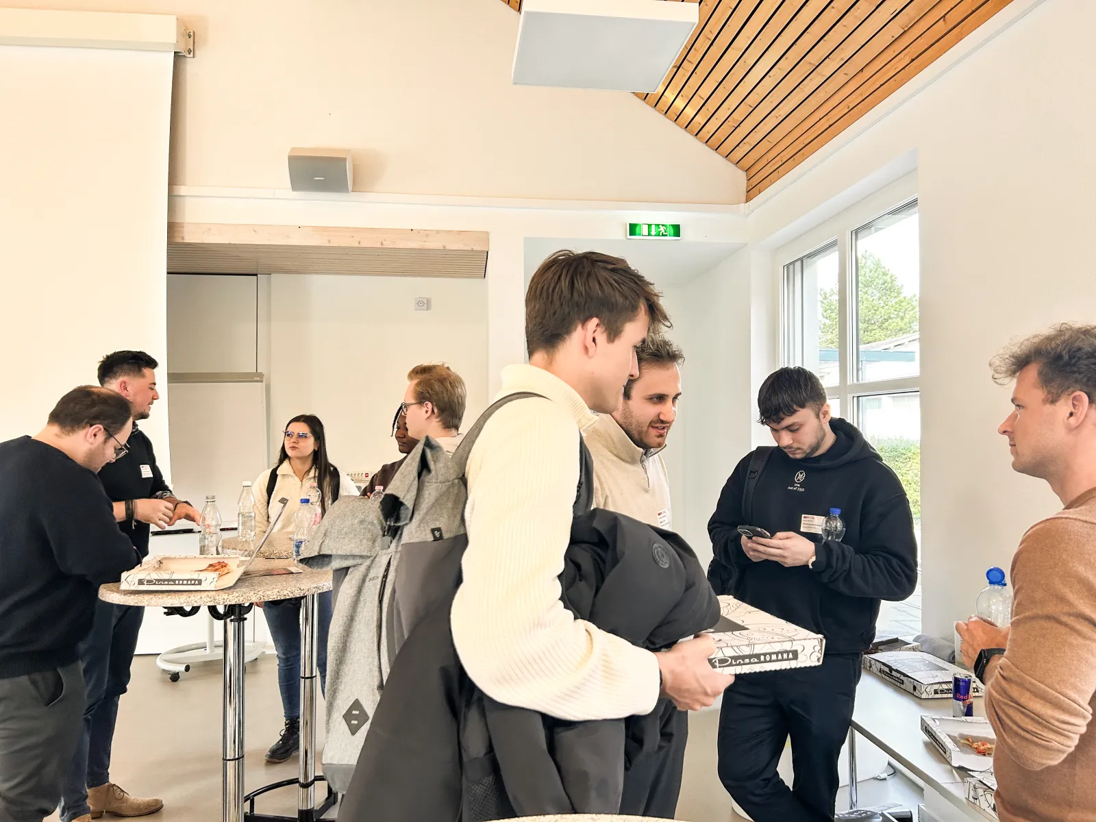 Networking bei Mittagslunch - Alumni-Talk Master Wirtschaftsinformatik 