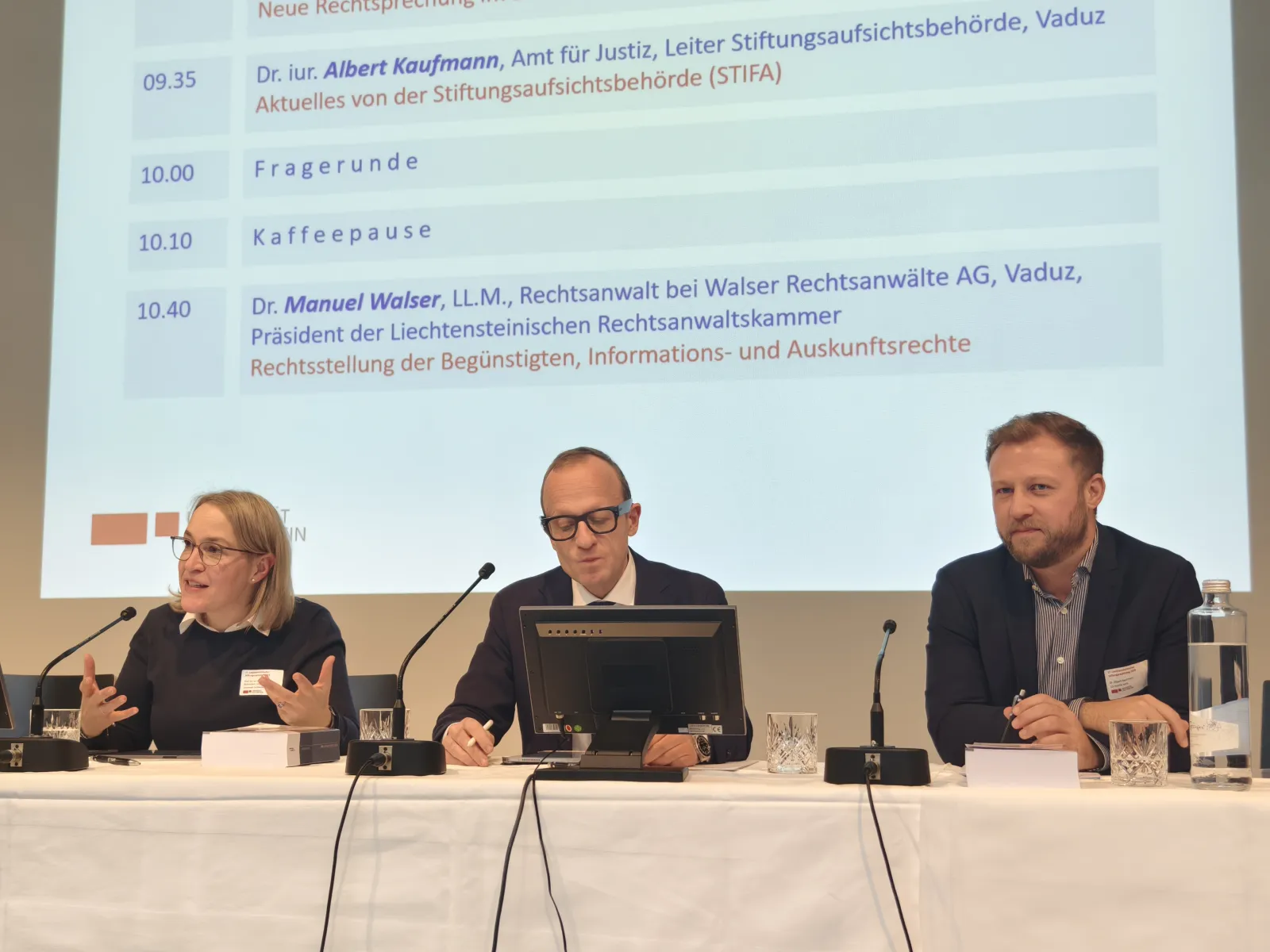 Podium am Stiftungsrechtstag