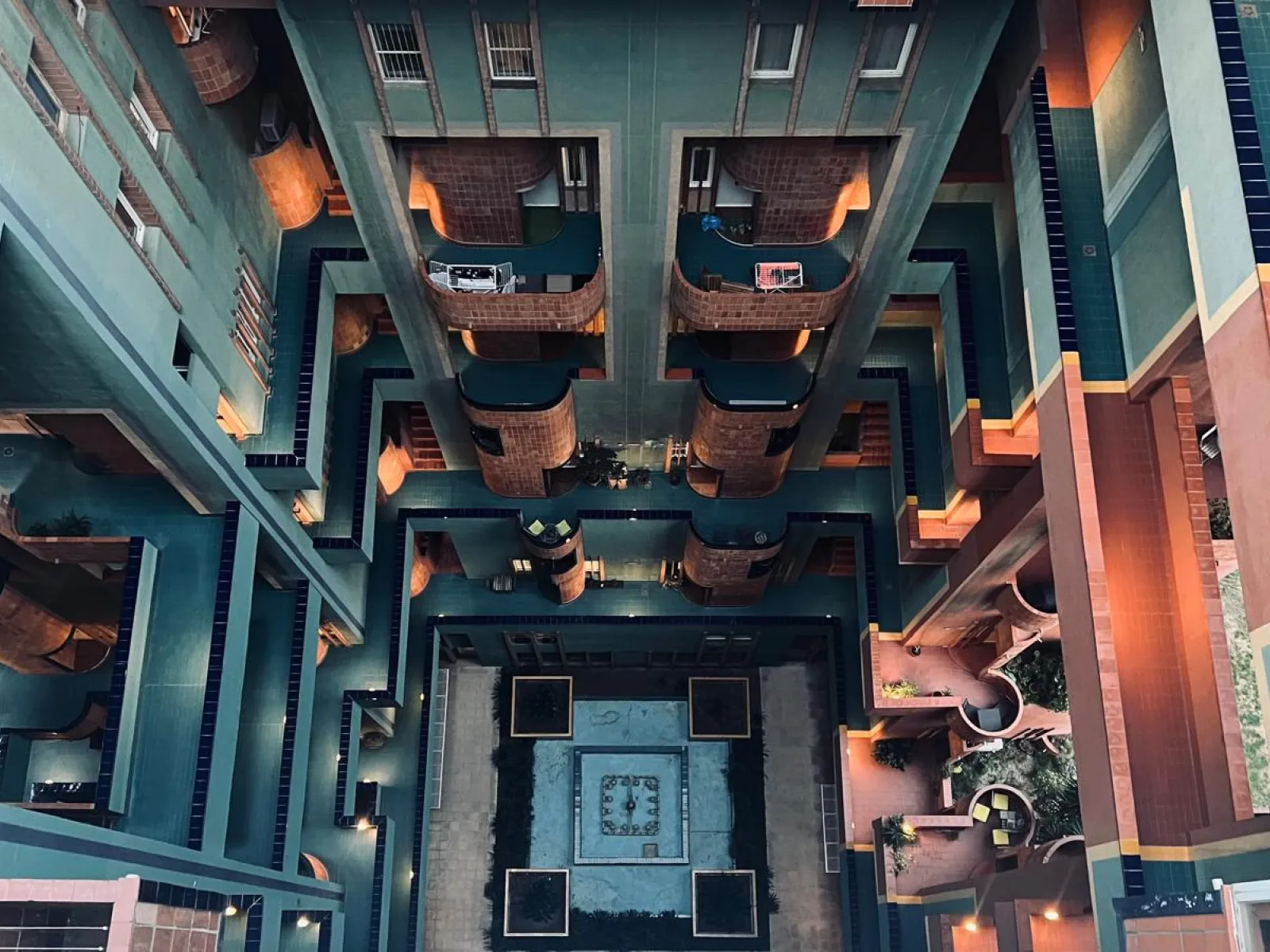 Foto von einem Innenhof