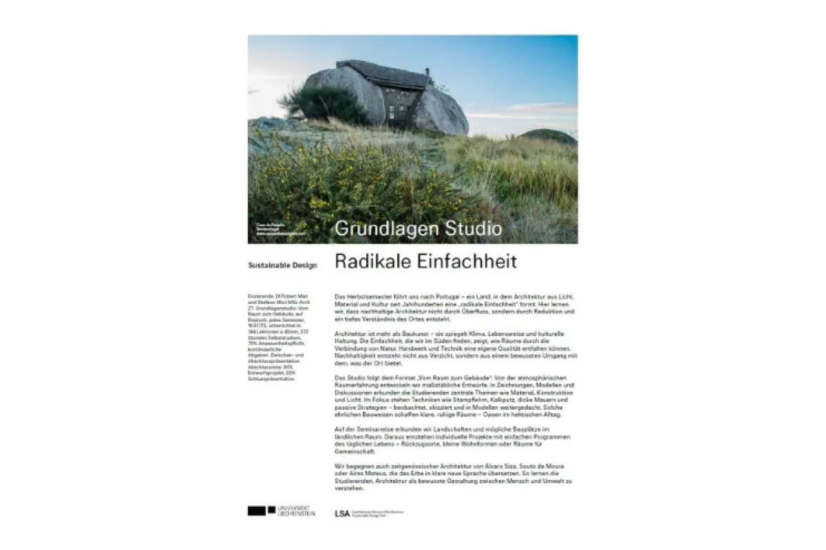 Cover des Grundlagenstudios mit dem Titel "Radikale Einfachheit"