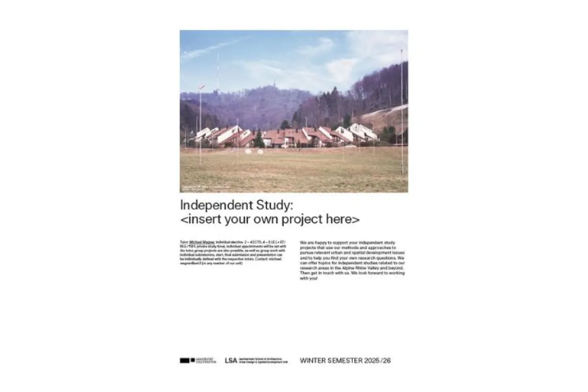 Poster zur Individual Study "your own project" vom Wintersemester 2025/26