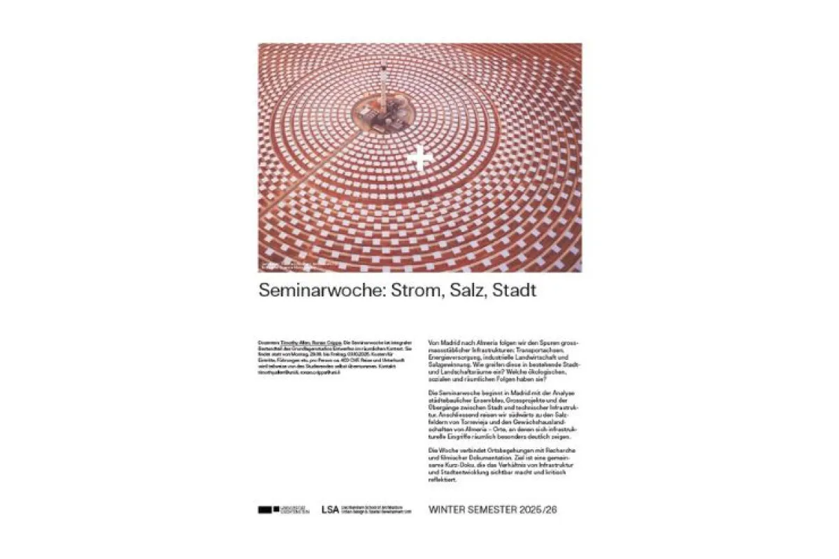 Poster zur Seminarreise des G