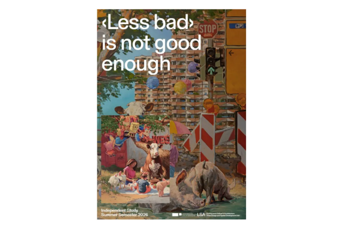 Cover mit Collage und weisser Schrift