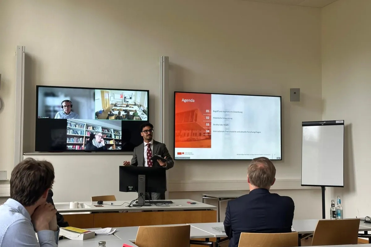 Vortrag mit Präsentation an der Universität Liechtenstein