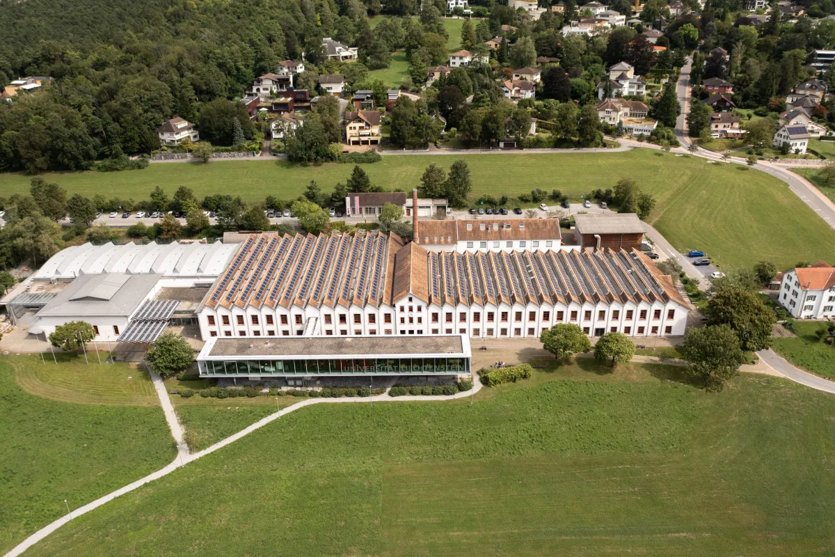 Flugaufnahme des Campus der Universität Liechtenstein