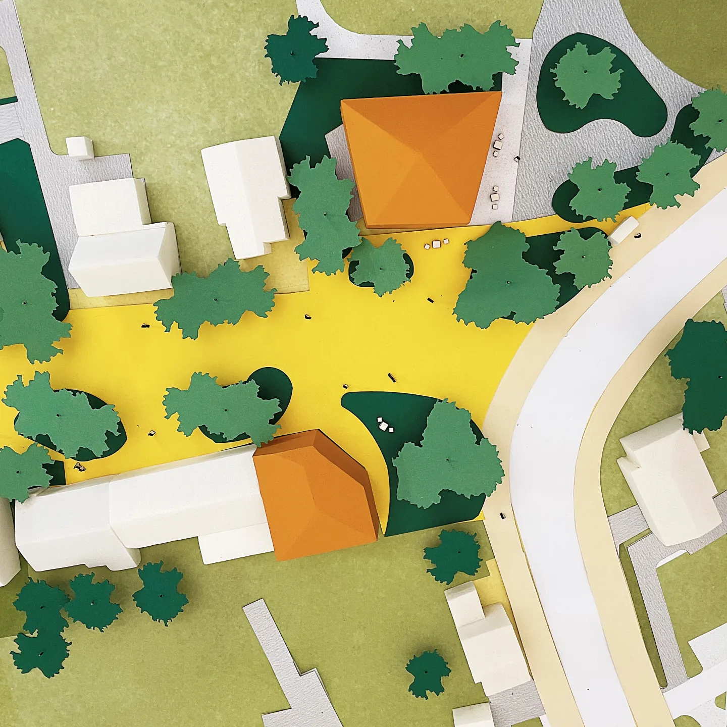 Buntes Städtebauliches Modell