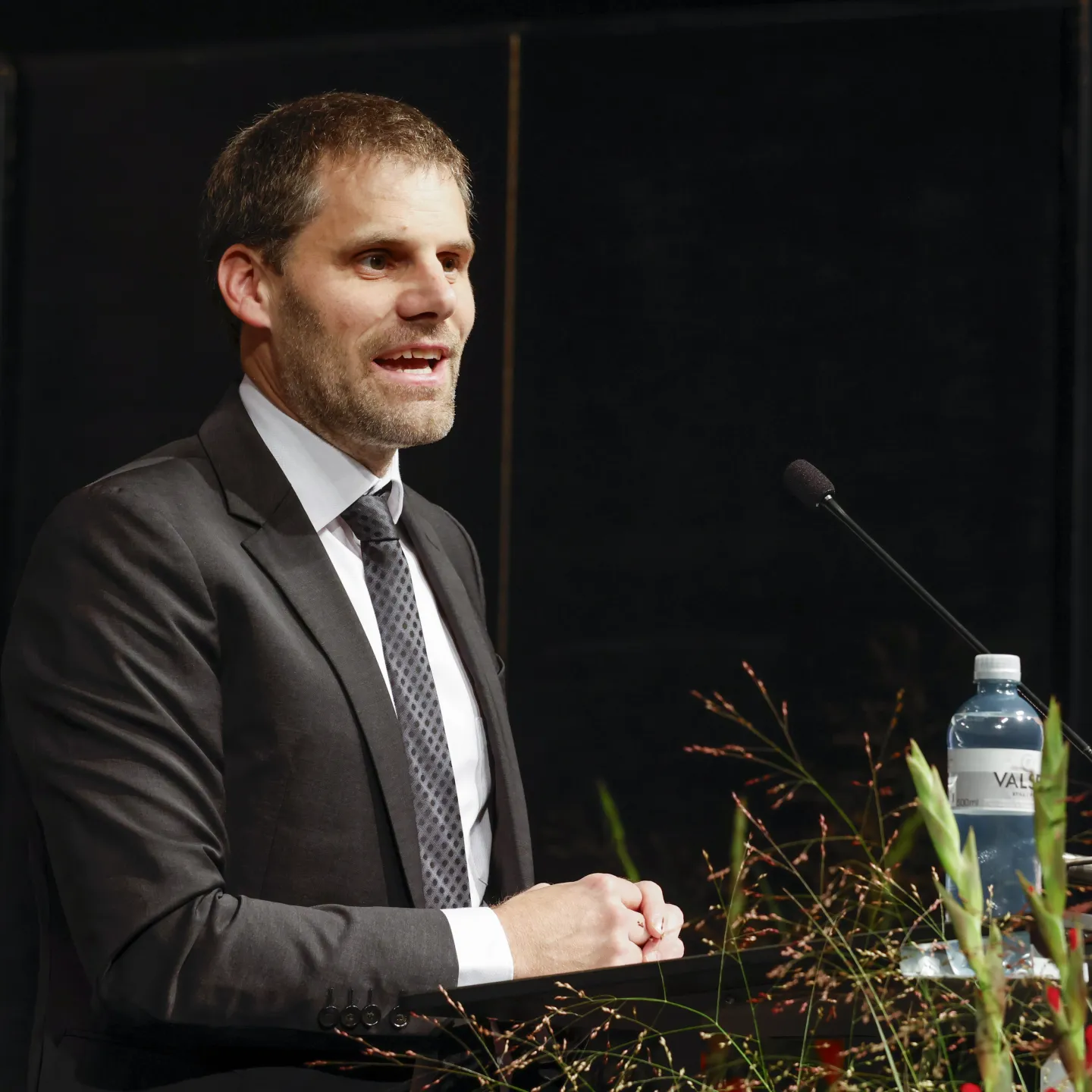 Dr. Christian Frommelt, Rektor, bei der Begrüssung