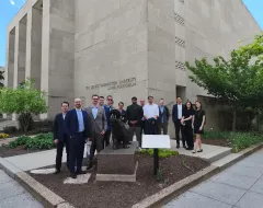 Studierende auf Studienreise in New York im Rahmen des International Finance Programms der Universität Liechtenstein