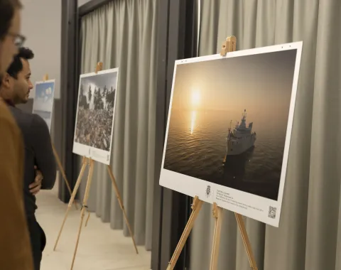 Vernissage Fotoausstellung Christian Clauwers am 7. Oktober 2025 an der Universität Liechtenstein.