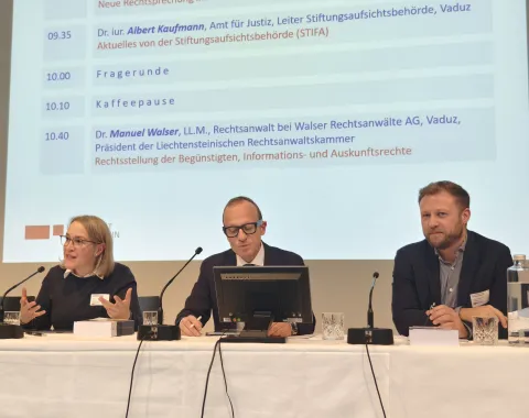 Podium am Stiftungsrechtstag
