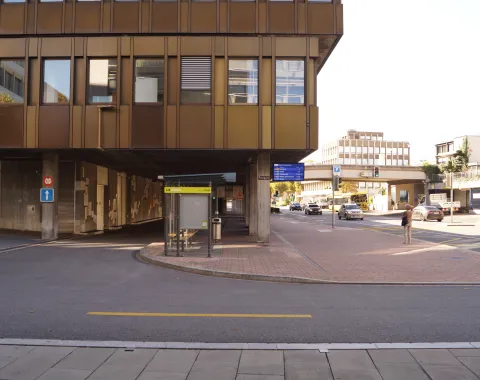 Das Postgebäude in Vaduz 