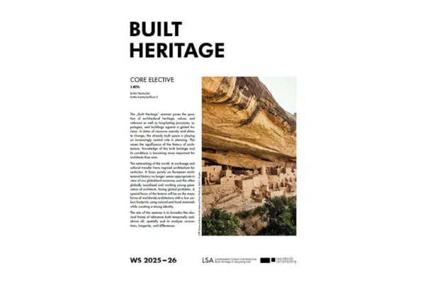 Cover der Vorlesung "Built Heritage"