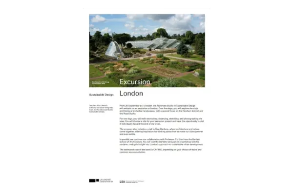 Cover der Seminarreise nach London 