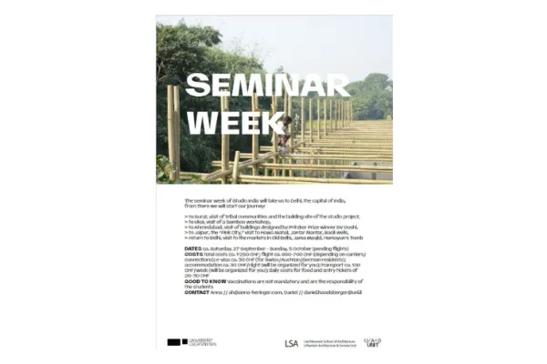 Poster Seminarwoche nach Indien