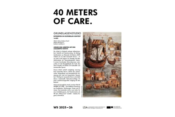 Cover des Grundlagenstudios mit dem Titel "40 Meters of Care"