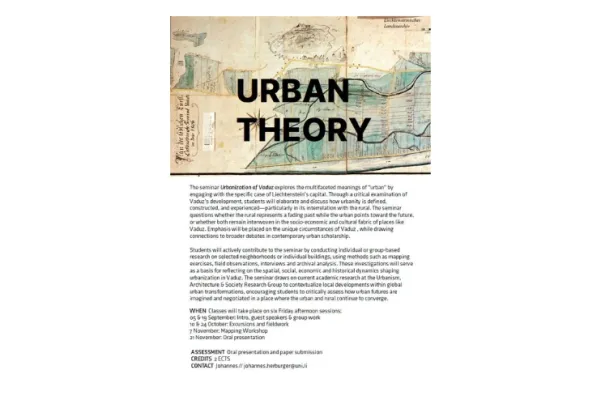 Poster mit dem Titel Urban Theory