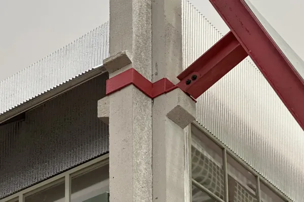 Detailaufnahme eines Architekturmodells