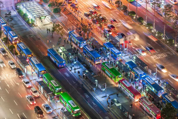 Strassenverkehr in Seoul