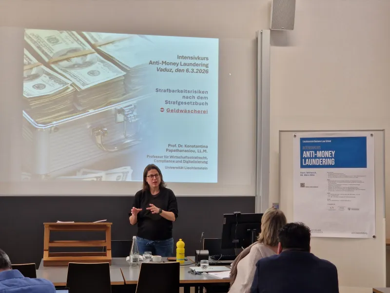 News_Intensivkurs_Anti-Money-Laundering_Geldwaescherei_Universitaet-Liechtenstein
