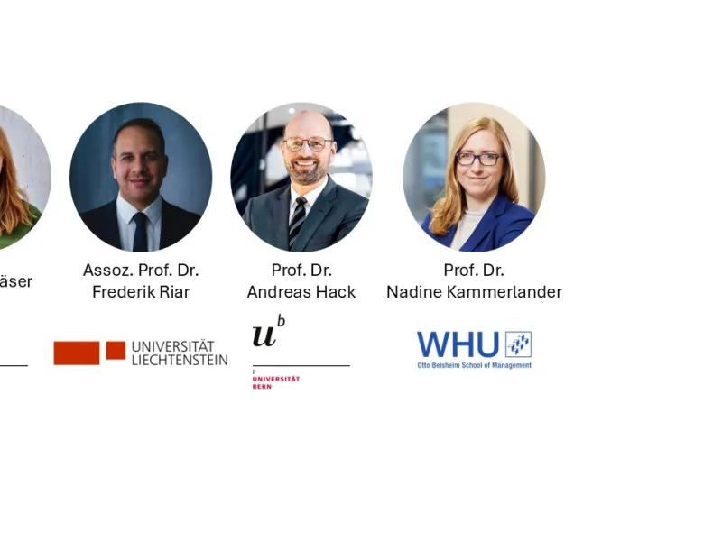 Porträts der ausgezeichneten Forschenden zum Thema Familienunternehmen der Universität Liechtenstein.
